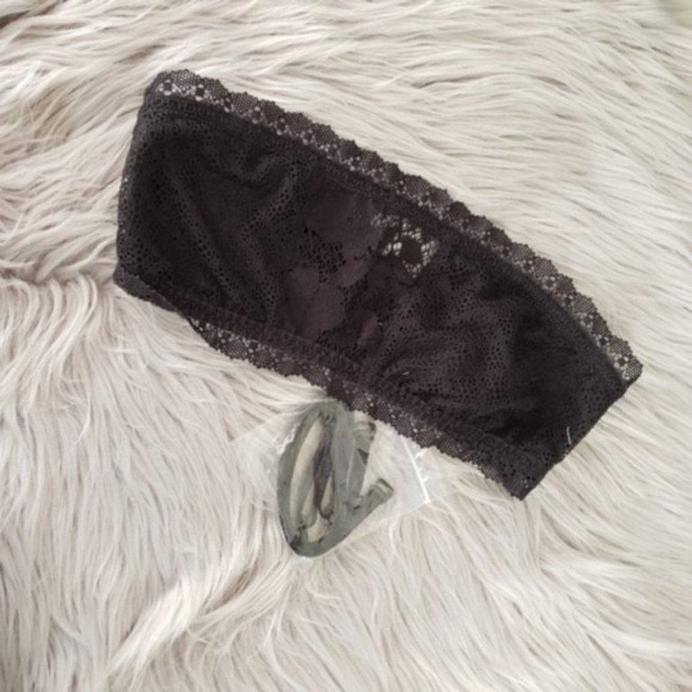 LAST CHANCE!  Victoria's Secret Bralette Bandeau Black Small New - Picture 4 of 7